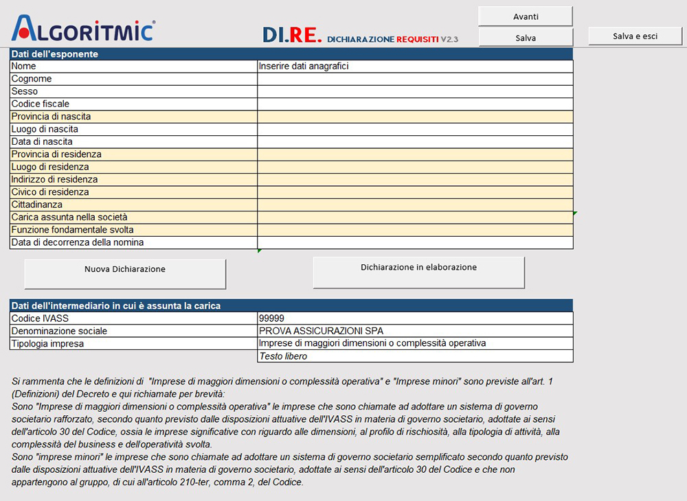 Algoritmic's Tool for Regulations of Eligibility Requirements and Criteria for Insurance Companies